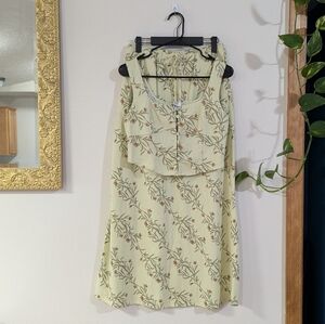 The Workshop Skirt And Crop Top Set